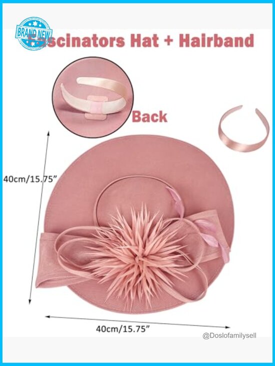 Elegant Flower Mesh Feathers Fascinator Hat Derby Wedding Bride Headband Party main image 6